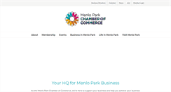 Desktop Screenshot of menloparkchamber.com